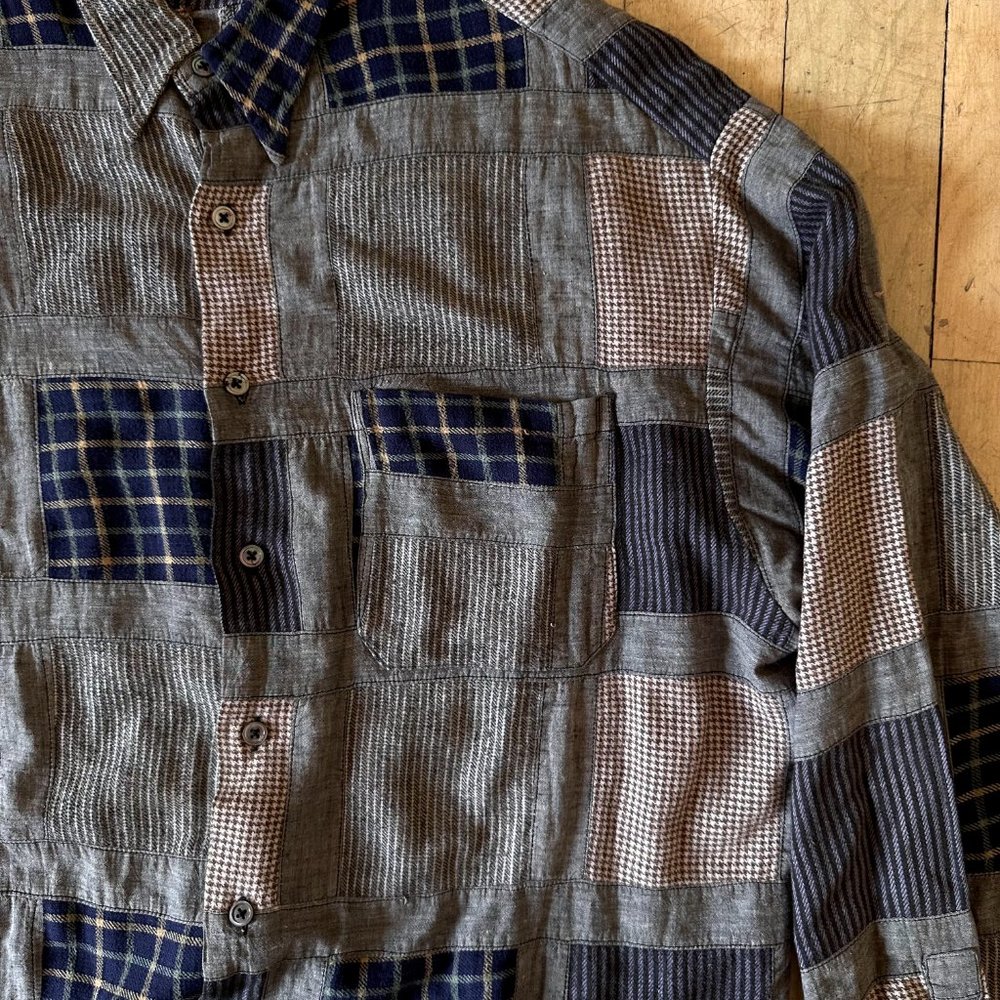 Vtg Paul Smith Patchwork Shirt - image 3